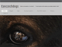 Tablet Screenshot of canczechdogs.com